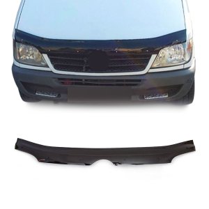 Mercedes-Benz Sprinter Hood Deflector - Omac - Acrylic - Black - '00-'06